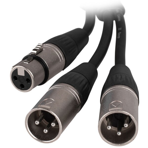 Main product image for Talent YXF2XM01 XLR Female to Dual XLR Male 1 ft. 240-9474